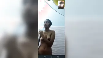 South Indian Babe Bathing Nude For Boyfriend On Video Call