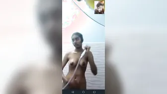 South Indian Babe Bathing Nude For Boyfriend On Video Call