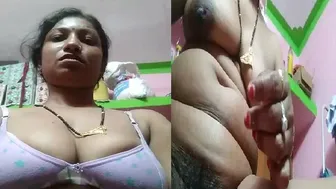 Hairy Pussy Village Bhabhi Teasing Naked During Private Call