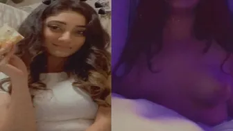 Desi Babe Going Topless During Steamy Late Night Chat Session