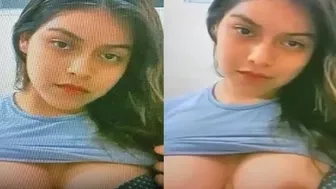 My GF Teasing Her Nipples In Sexy Private Video Clip