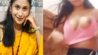 Bengali Babe Stripping Topless During Hot Video Call Session