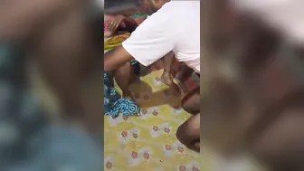 Village Wife Riding Hard After Giving Sloppy Blowjob To Hubby