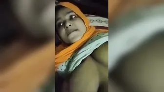 Village Slut Exposing Her Huge Tits Shaking Them For Cash