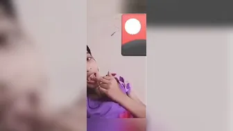 Smoking Hot GF Flashing Her Tits During Video Call