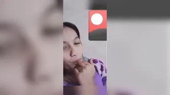 Smoking Hot GF Flashing Her Tits During Video Call