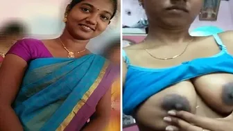 Tamil Married Babe Going Topless During Intimate Home Moment