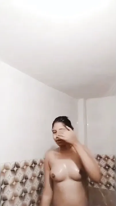 Village Girl Bathing Naked Caught On Camera In Private Clip
