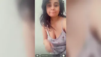Busty Indian Babe Making Nude Selfie Exposing Her Big Assets