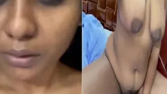 Busty GF Taking Nude Selfie While Fingering Her Pussy
