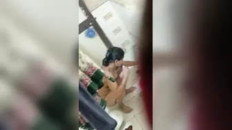 Bhabhi Brushing Teeth Naked Before Taking Bath At Home