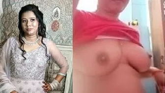 Busty Married Woman Revealing Her Huge Natural Boobs For Camera