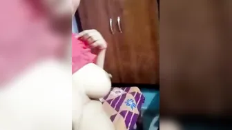 Busty Married Woman Revealing Her Huge Natural Boobs For Camera
