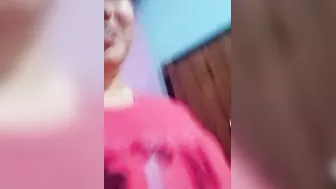 Busty Married Woman Revealing Her Huge Natural Boobs For Camera