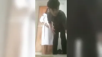 Young Desi Lovers Trying Standing Position For First Time