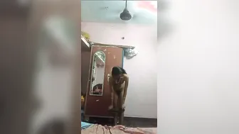 Skinny South Indian Babe Stripping Out Of Her Nighty For Me