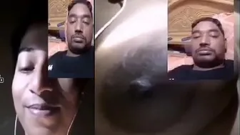 GF Showing Her Perfect Boobs Up Close On Video Call