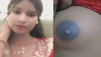 Shy GF Showing Her Tits On Selfie For First Time