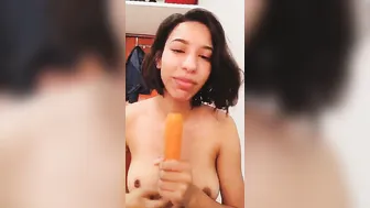 Big Boobed Desi Girl Making Her First Nude Selfie Video At Home