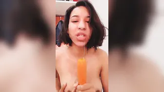 Big Boobed Desi Girl Making Her First Nude Selfie Video At Home