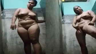 Sexy Indian Babe Taking Shower Naked Getting Wet In Bathroom