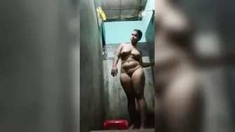 Sexy Indian Babe Taking Shower Naked Getting Wet In Bathroom
