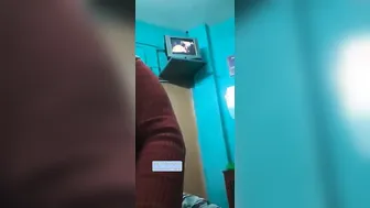 Bhabhi Goes Topless Answering Phone Call Caught On Video
