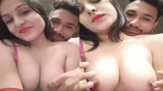 Gorgeous Bhabhi Getting Her Tits Pressed From Behind By Lover