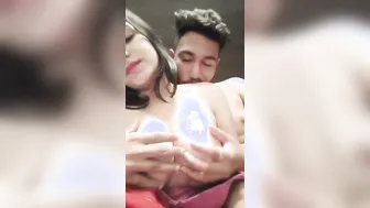 Gorgeous Bhabhi Getting Her Tits Pressed From Behind By Lover