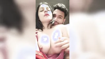 Gorgeous Bhabhi Getting Her Tits Pressed From Behind By Lover