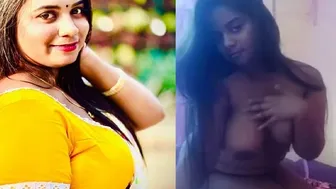My Busty Indian GF Stripping Naked Showing Huge Boobs