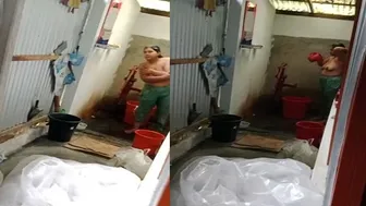 Bhabhi Bathing Outdoors Getting Caught And Fucked By Her Devar