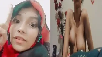 Hijabi Gf Showing Off Her Perfect Tits On Whatsapp For Me