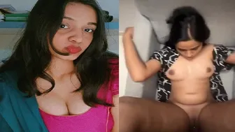 Fucking My Cute GF Hard After Taking Her Nude Pics