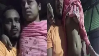 Village Wife Getting Her Tits Squeezed Hard By Hubby At Home