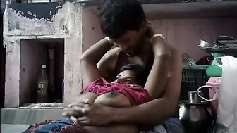 Curvy Telugu Aunty Getting Fucked While He Sucks Her Big Boobs