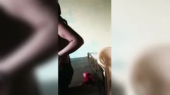 College Roommate Flashing Bare Tits In Hostel Caught On Camera