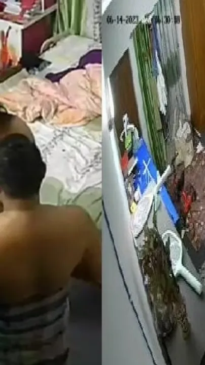Wife Dropping Her Towel Showing Everything On Apartment Cctv