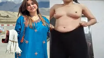 Mountain Girl Dancing Topless Teasing With Her Beautiful Boobs