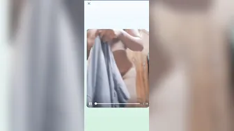 College Babe Stripping Off Revealing Her Incredible Bare Chest