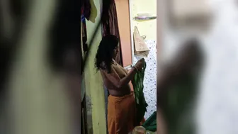 Married Bhabhi Removing Blouse Exposing Her Big Tits On Camera