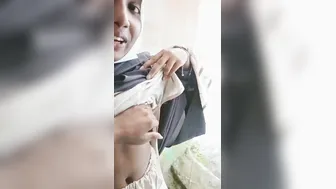Hijab Babe Showing Natural Boobs Before Wild Sex Session