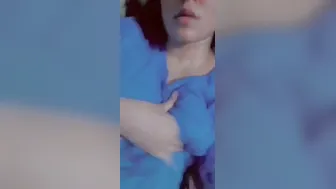 Cute GF Flashing Her Perky Tits On Selfie Cam Secretly