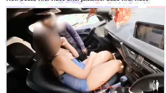 Village Couple Groping Boobs Passionately Inside Parked Car