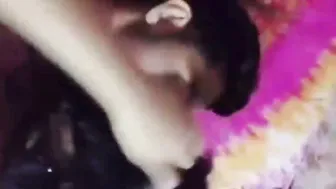 GF Moaning As I Press Her Boobs And Do Foreplay