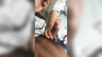 Horny GF Giving Her First Ever Blowjob On Camera