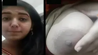 Punjabi GF Showing Off Her Big Boobs During Video Call