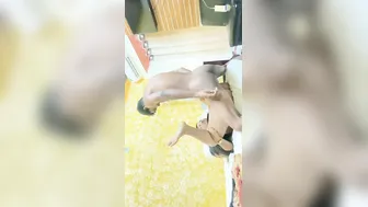 Bhabhi In Glasses Taking Hard Dick Standing In Homemade Tape