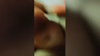 Busty GF Stripping Naked Showing Off Tits In Bathroom