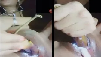 Gf Masturbating Creamy Pussy For Me During Video Call Session